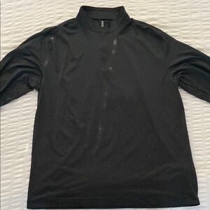 Black Quarter-Zip Sweater